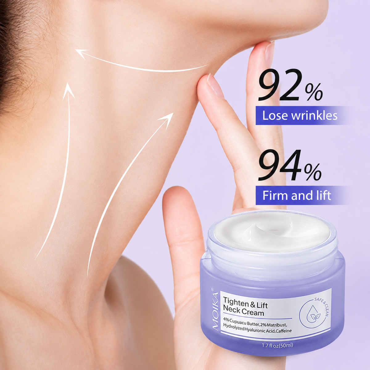 Neck Firming Cream – Anti-Aging Wrinkle & Décolleté Lift (50g)