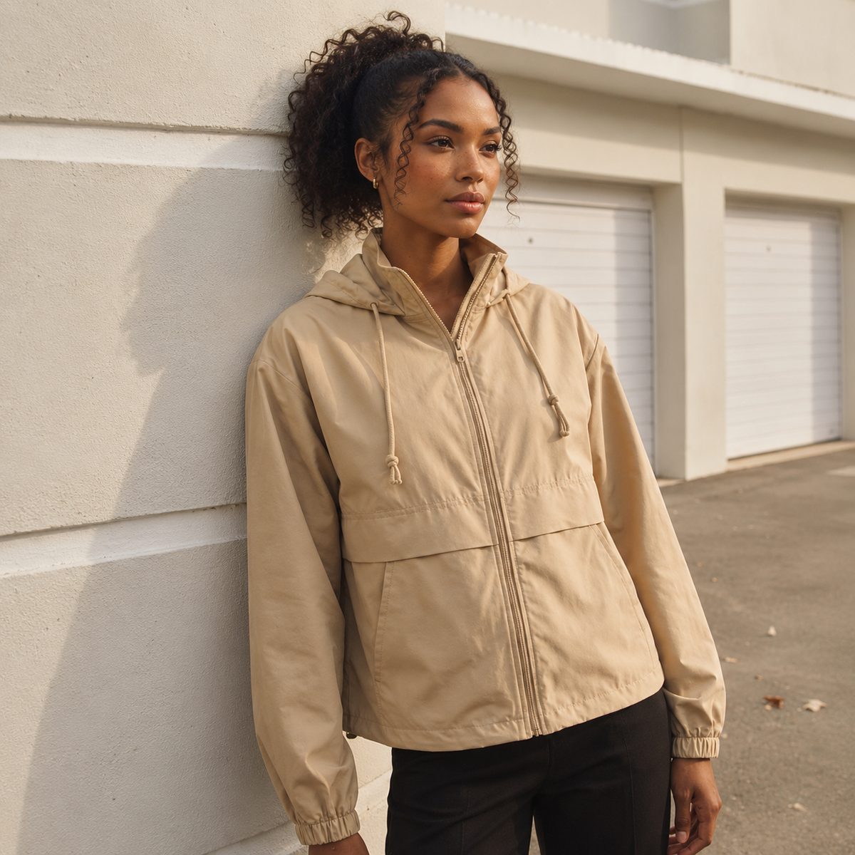 Hiking Rain Jacket – Lightweight Packable Windbreaker