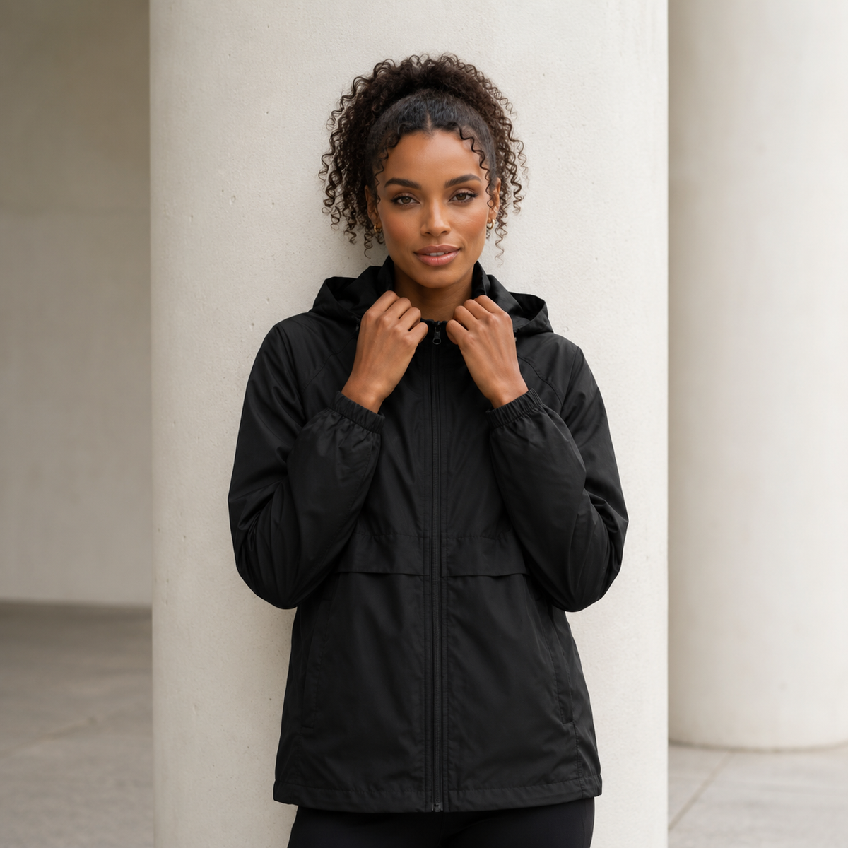 Hiking Rain Jacket – Lightweight Packable Windbreaker