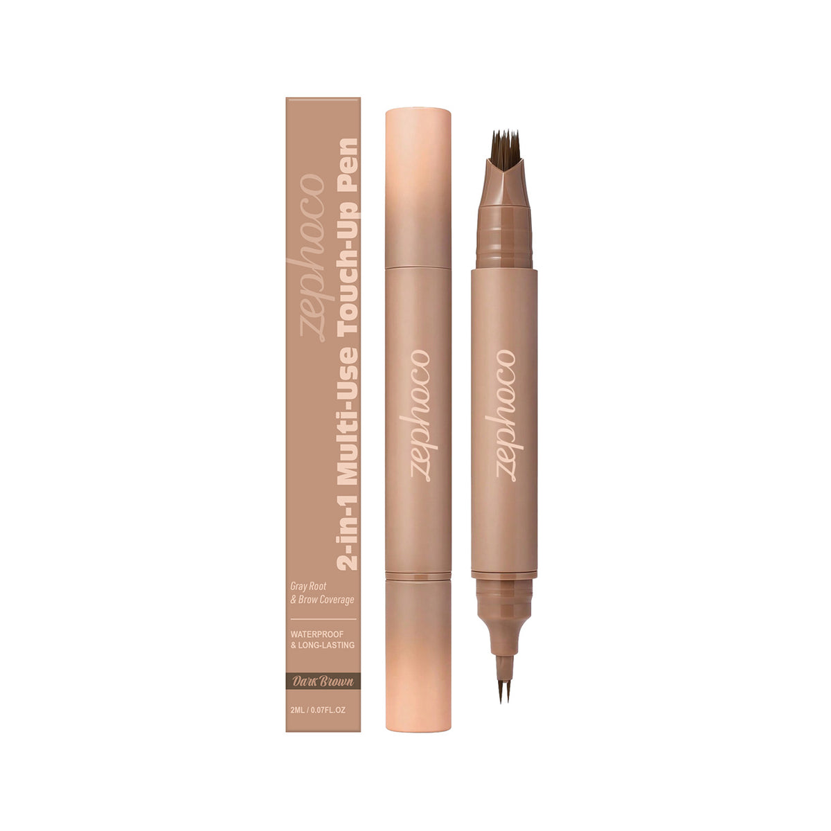 Zephoco 2-in-1 Eyebrow Touch-Up Pen – Long-Lasting Brow Pencil