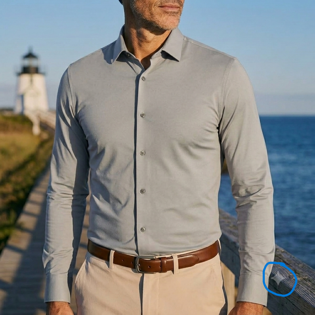 Men's Stretch Shirt – Seamless Wrinkle-Resistant Slim Shirt