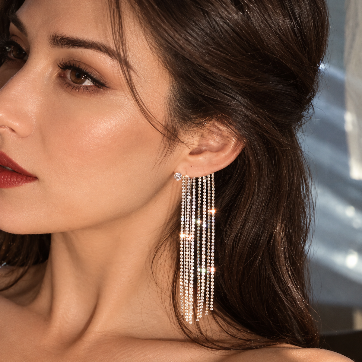 Tassel Earrings – Long Gold-Plated Drop Earrings