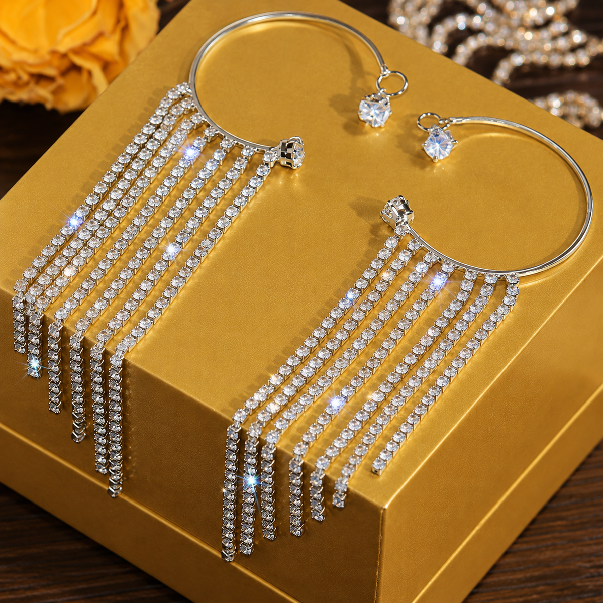 Tassel Earrings – Long Gold-Plated Drop Earrings
