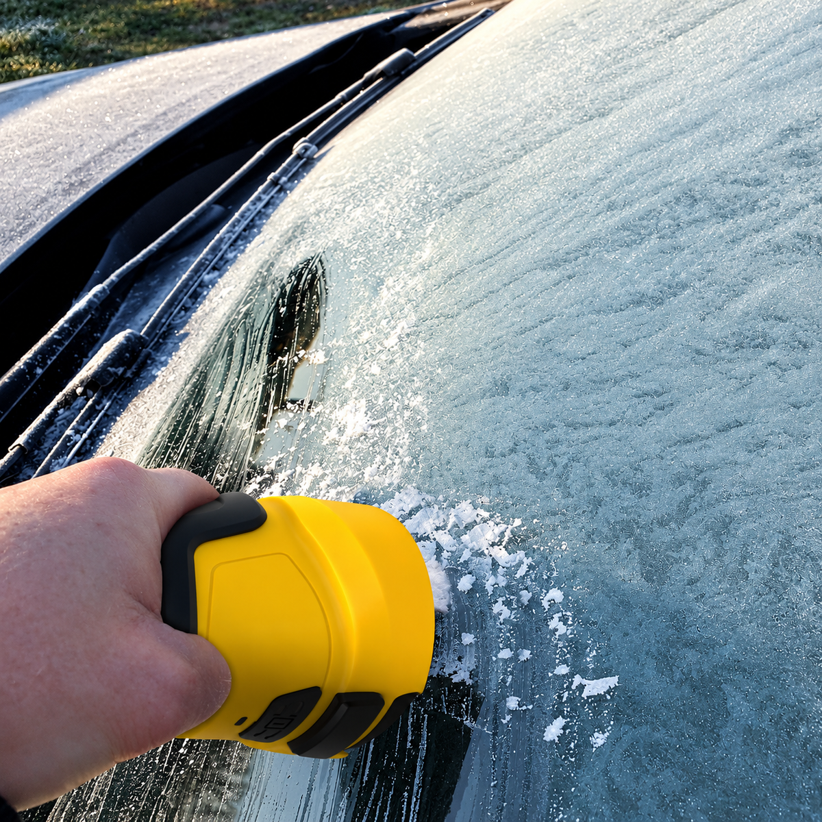 Car Electric Snow Scraper Ice Scraper Winter Auto Window Snow Shovel Windshield Defrosting Snow Remover Deicer Cone Tool