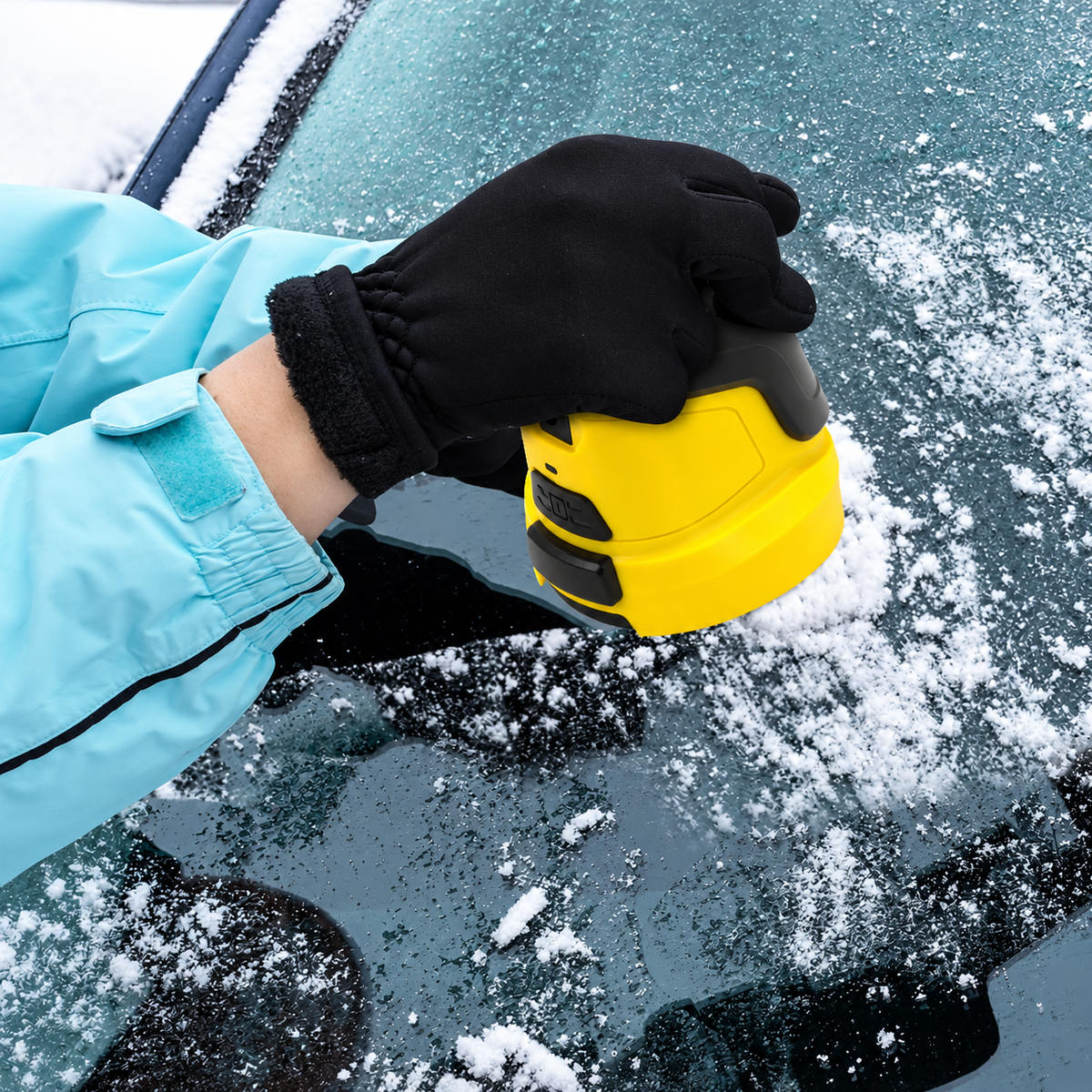 Car Electric Snow Scraper Ice Scraper Winter Auto Window Snow Shovel Windshield Defrosting Snow Remover Deicer Cone Tool