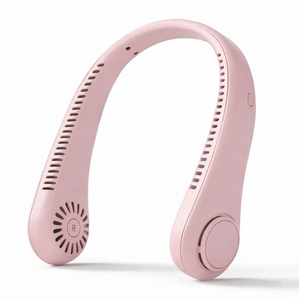 Portable Neck Fan – Rechargeable Hands-Free Bladeless Fan by OnlineShopMarket