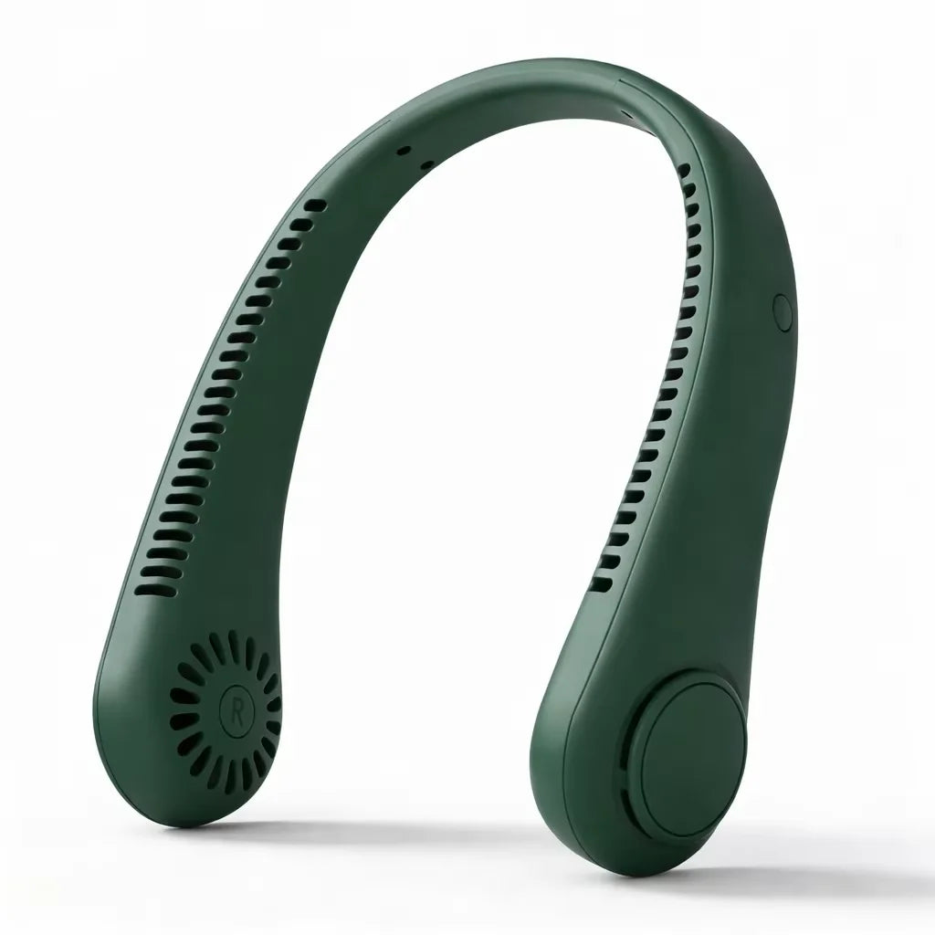 Portable Neck Fan – Rechargeable Hands-Free Bladeless Fan by OnlineShopMarket