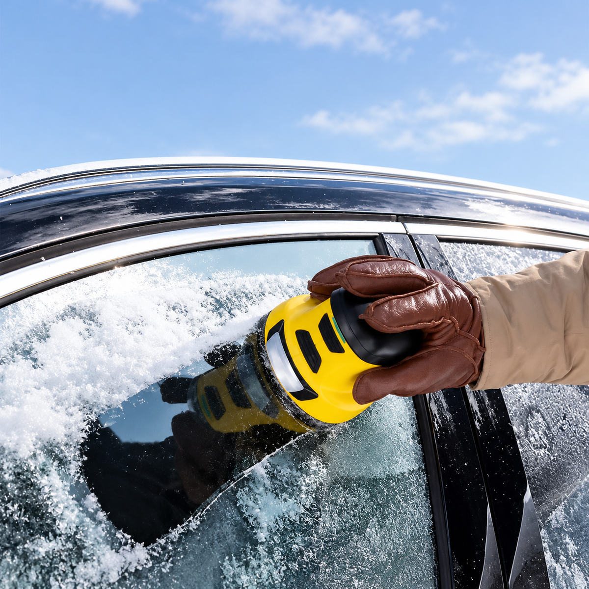 Car Electric Snow Scraper Ice Scraper Winter Auto Window Snow Shovel Windshield Defrosting Snow Remover Deicer Cone Tool
