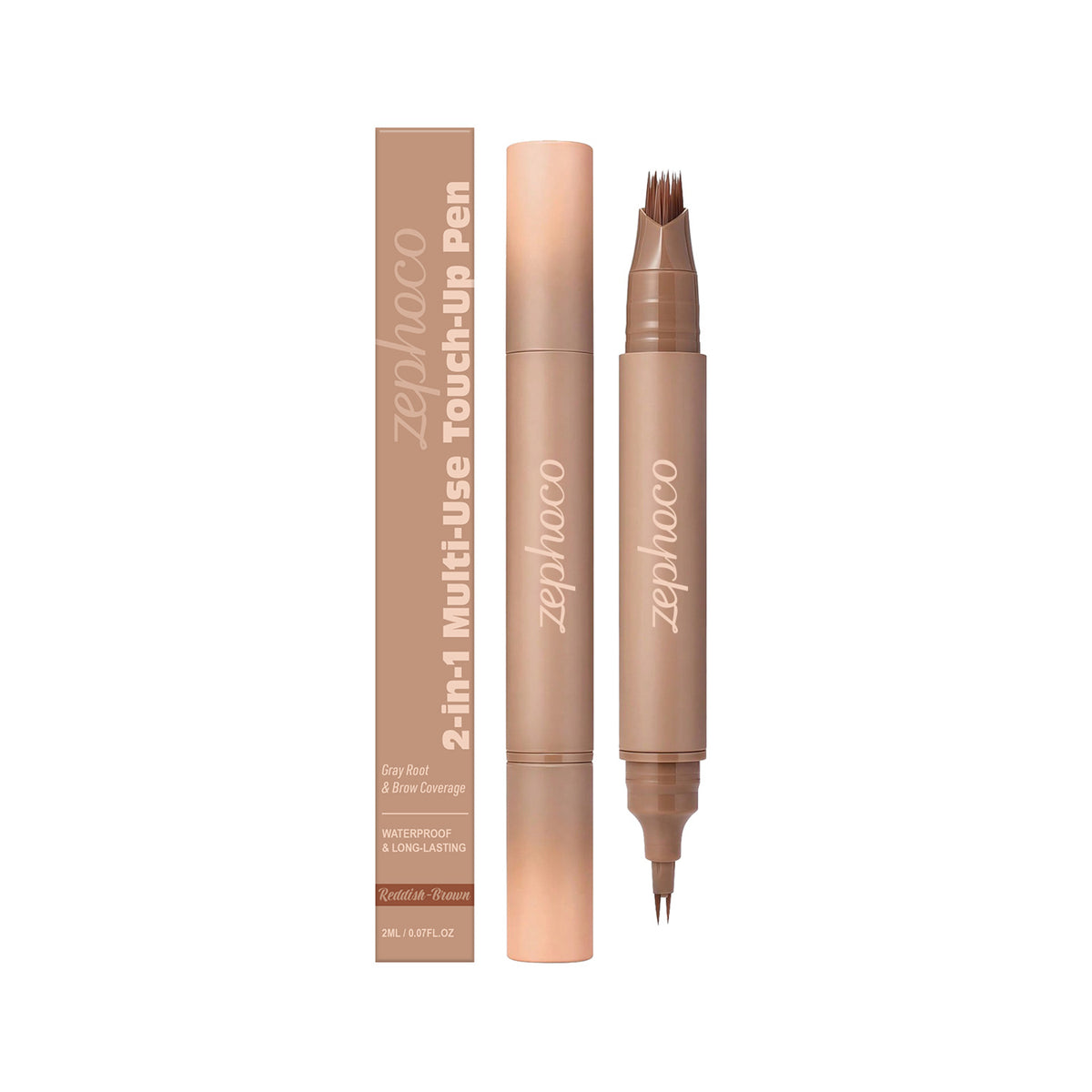 Zephoco 2-in-1 Eyebrow Touch-Up Pen – Long-Lasting Brow Pencil