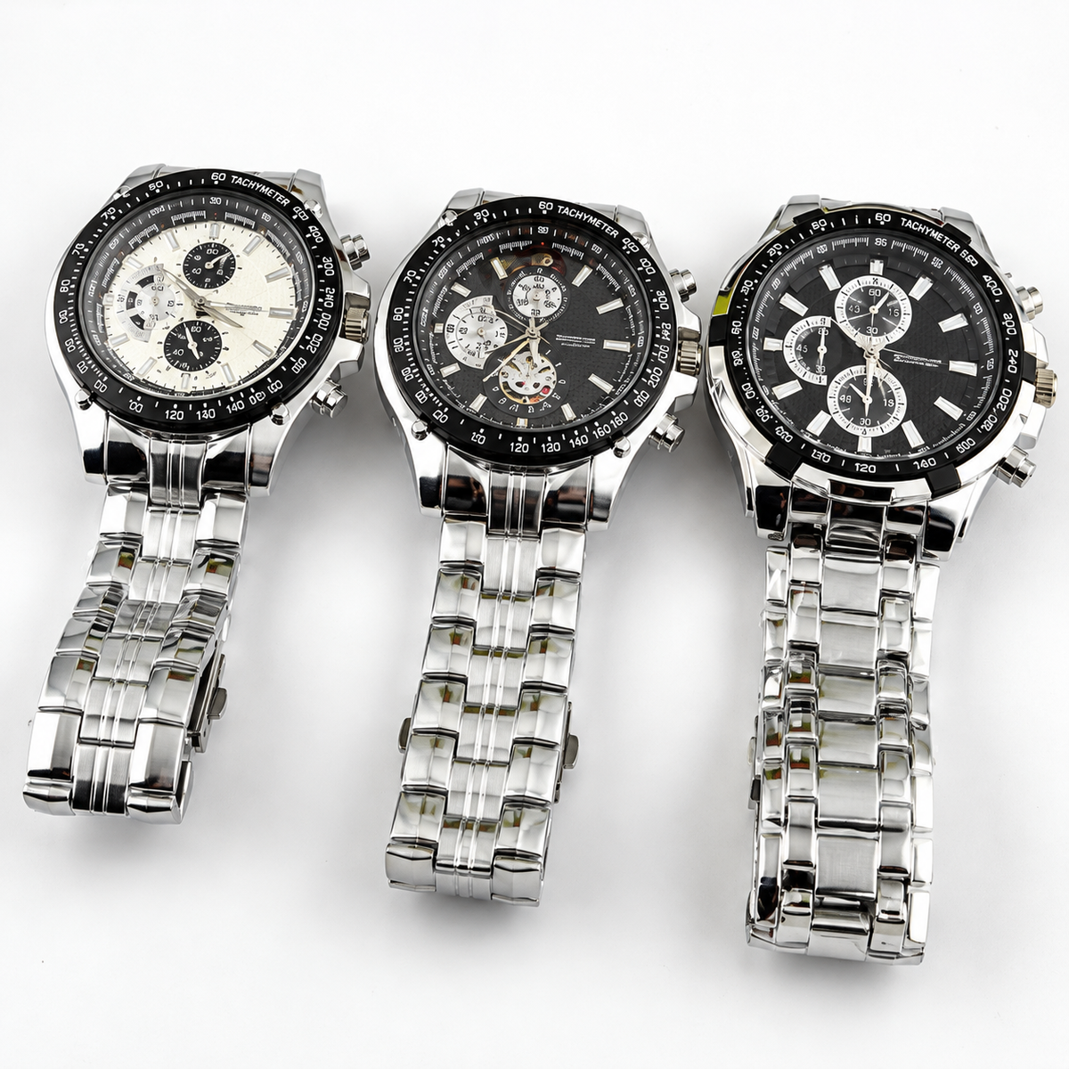 Men's Quartz Watch – Stainless Steel Luminous Sports Watch