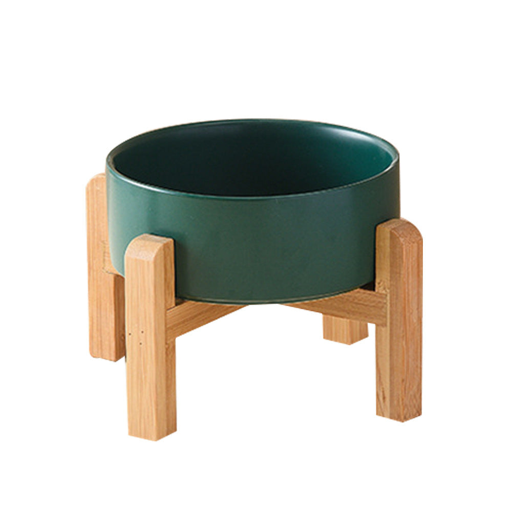 Elevated Ceramic Pet Bowl – Raised Dog & Cat Feeder