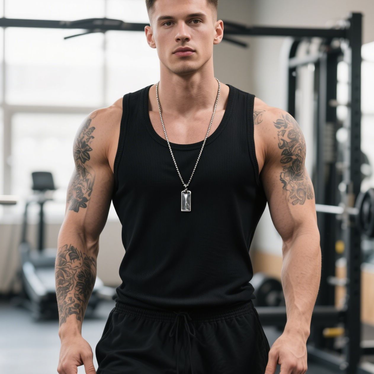 Men's Fitness Vest – Retro Cotton Sleeveless Tank Top