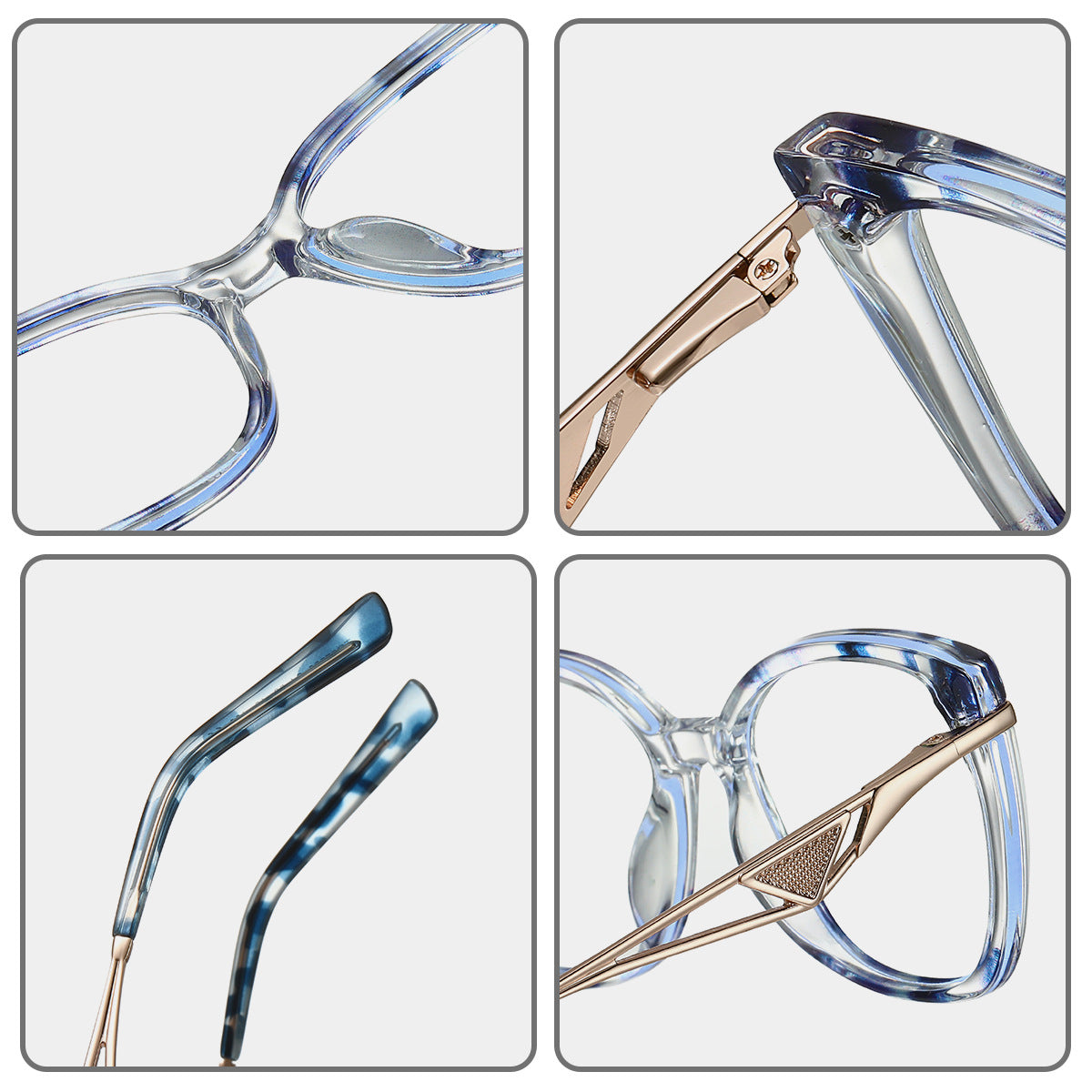 Blue Light Glasses – TR90 Square Anti-Glare Frames