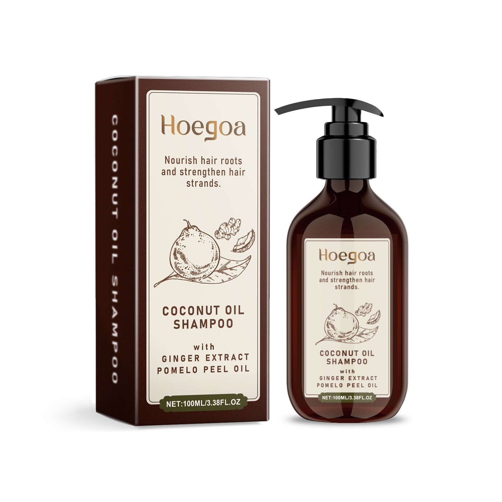Nourishing anti-strip coconut oil shampoo, 100ml