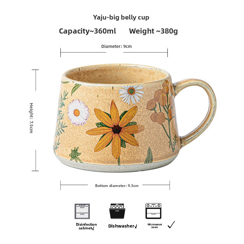 Ceramic Coffee Mug – Handcrafted Vintage Tea Cup