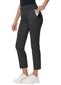 Stretch quick-dry cropped golf trousers with zip pockets