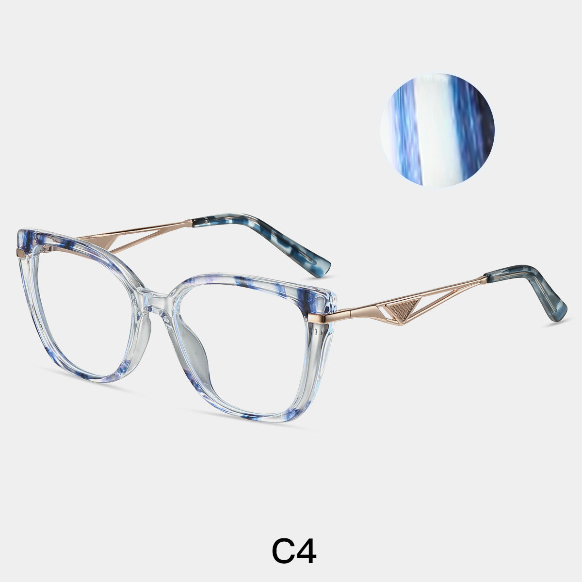 Blue Light Glasses – TR90 Square Anti-Glare Frames