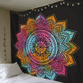 Printed boho tapestry wall hanging and beach blanket