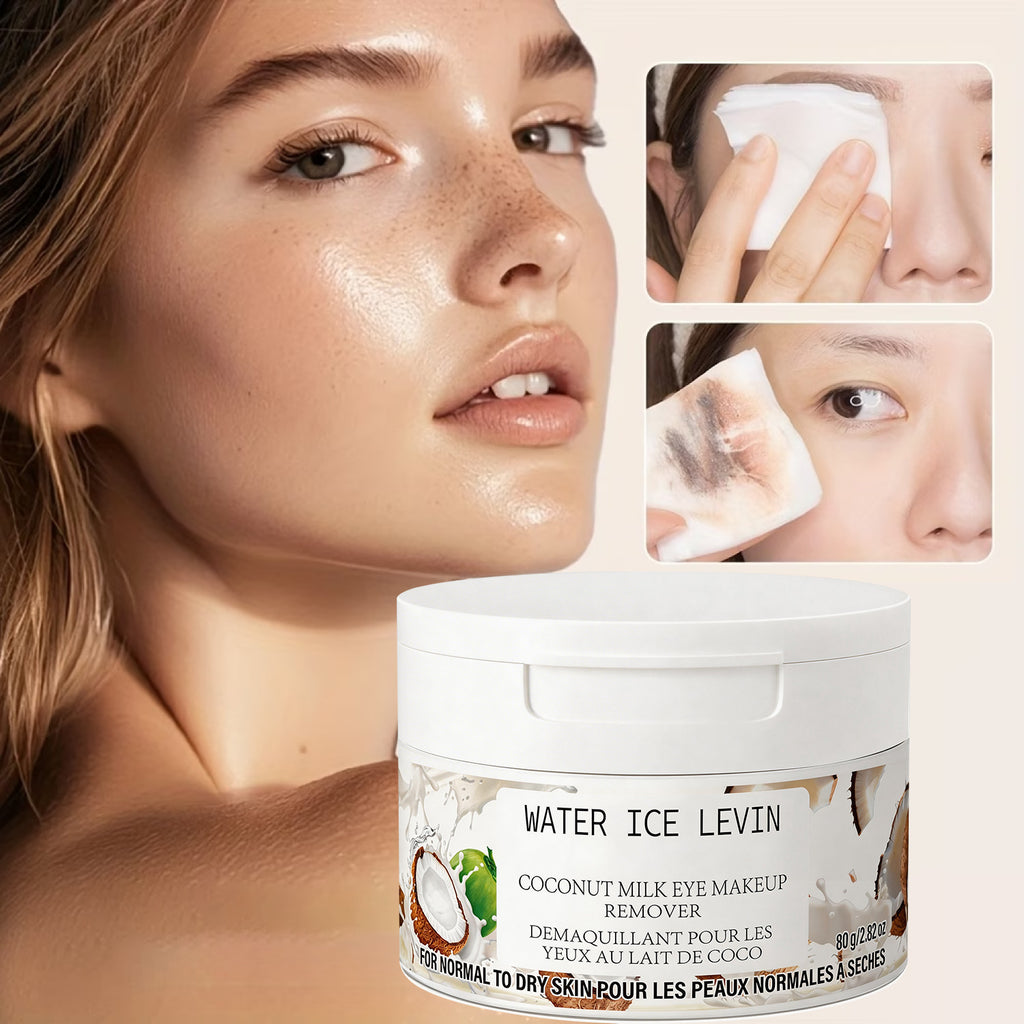 Gentle makeup-removing coconut cleansing face cream