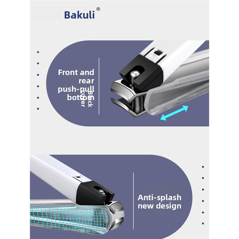Nail Clipper – Anti-Splash Stainless Steel Clipper with File