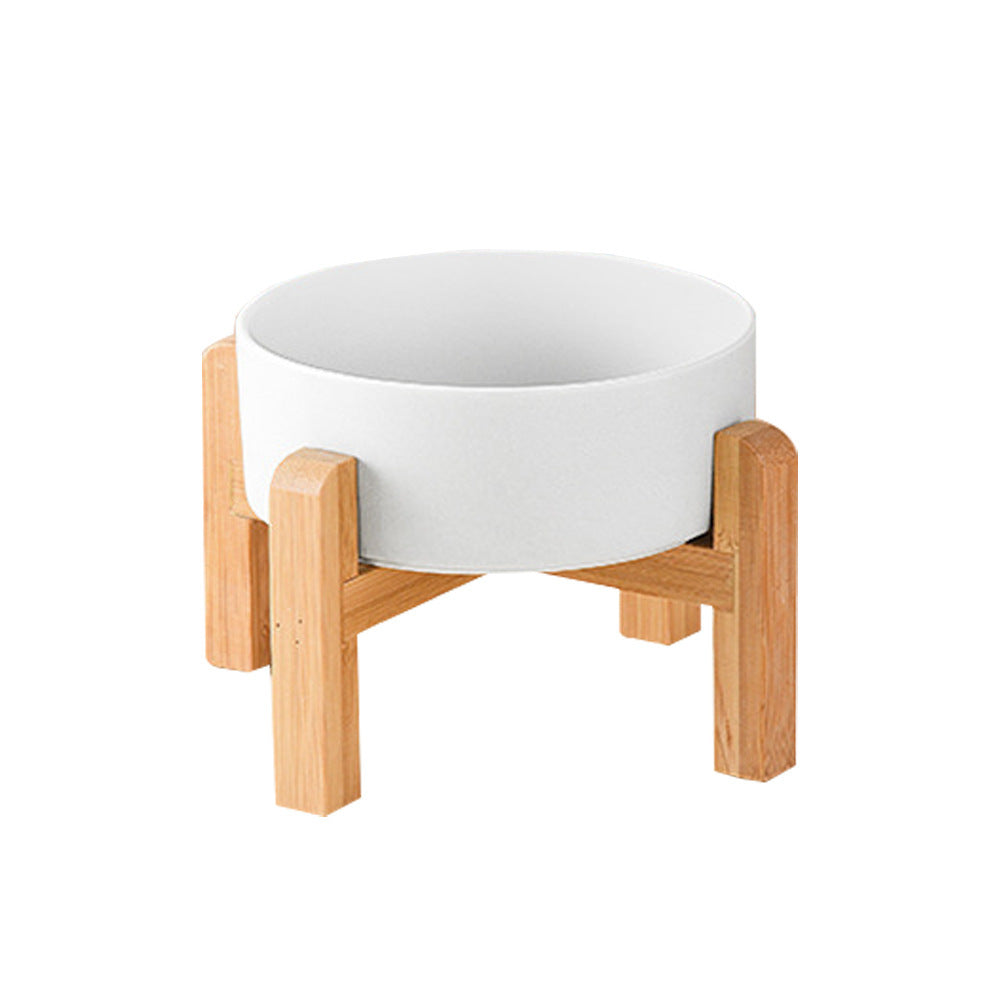 Elevated Ceramic Pet Bowl – Raised Dog & Cat Feeder