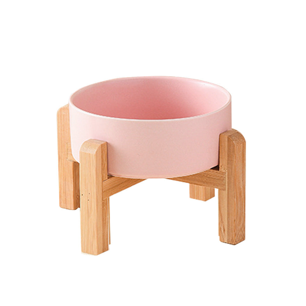 Elevated Ceramic Pet Bowl – Raised Dog & Cat Feeder