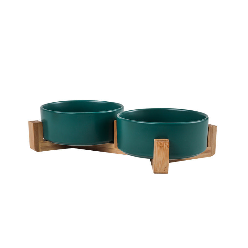 Elevated Ceramic Pet Bowl – Raised Dog & Cat Feeder