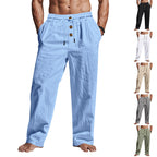 Men's breathable loose straight casual beach trousers