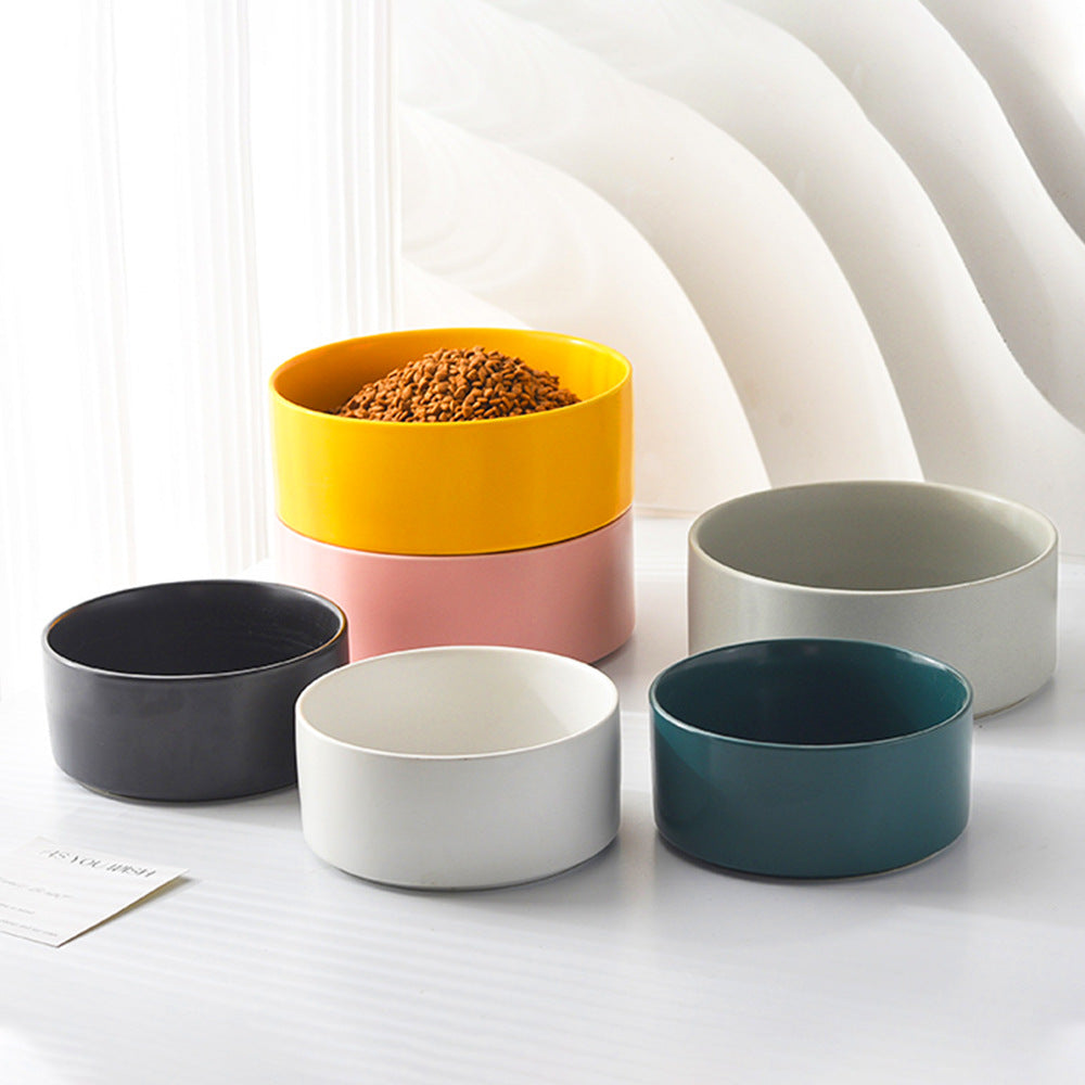 Elevated Ceramic Pet Bowl – Raised Dog & Cat Feeder