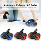 Auto-rebound double-wheel ab roller core trainer
