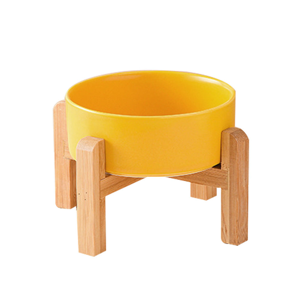 Elevated Ceramic Pet Bowl – Raised Dog & Cat Feeder