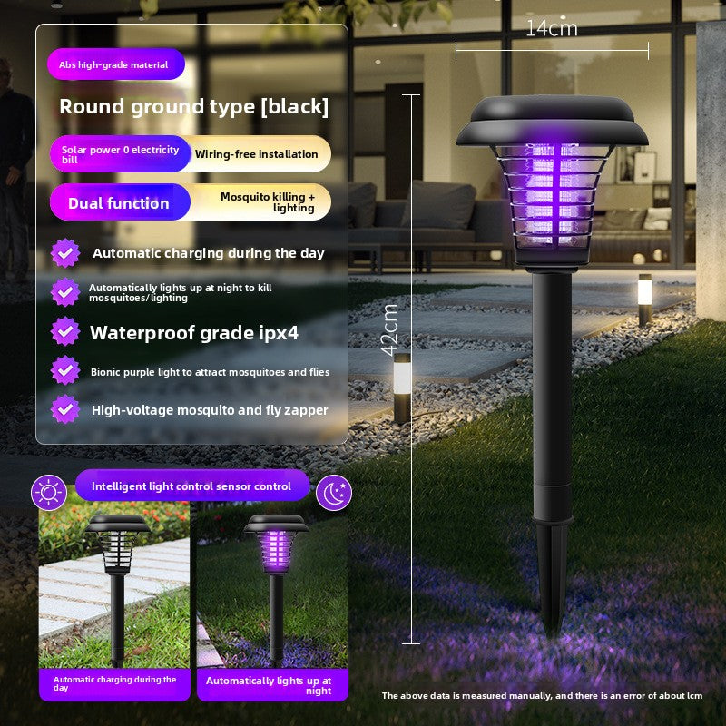 Solar Mosquito Lamp – Waterproof Outdoor Garden Bug Zapper by OEM