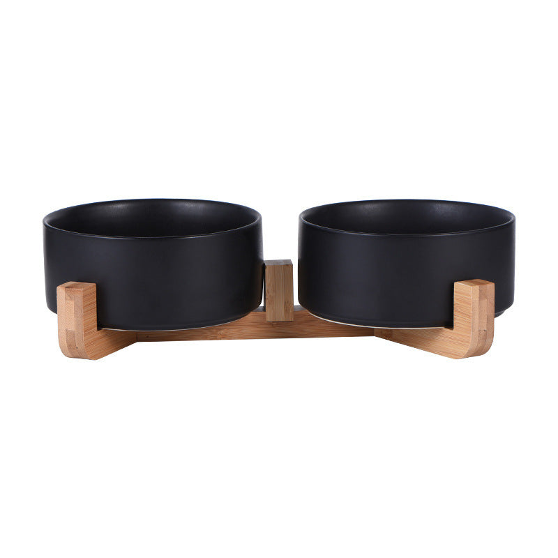 Elevated Ceramic Pet Bowl – Raised Dog & Cat Feeder