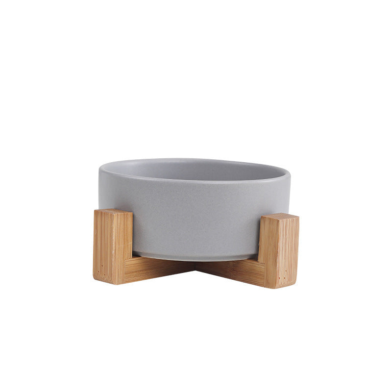 Elevated Ceramic Pet Bowl – Raised Dog & Cat Feeder
