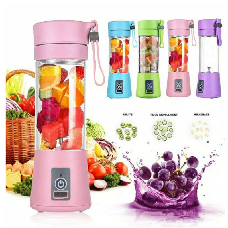6-blade USB portable mini juicer blender cup, 380ml