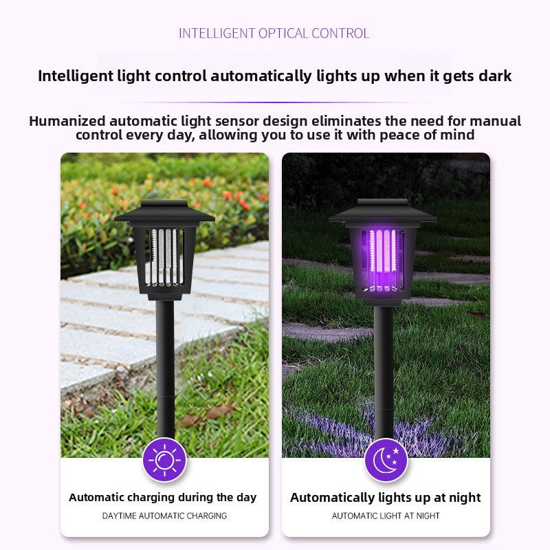 Solar Mosquito Lamp – Waterproof Outdoor Garden Bug Zapper by OEM