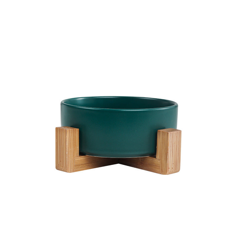 Elevated Ceramic Pet Bowl – Raised Dog & Cat Feeder