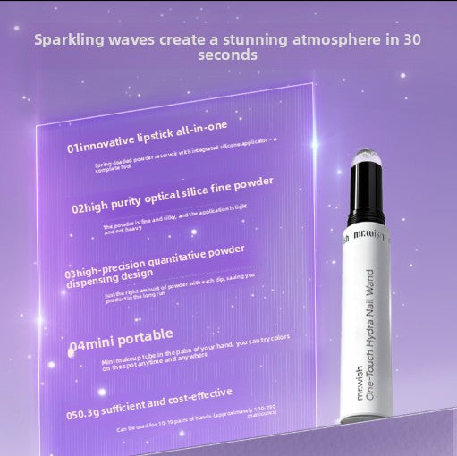 Nail Gloss Top Coat Pen – Water-Light Gel Finish Wand