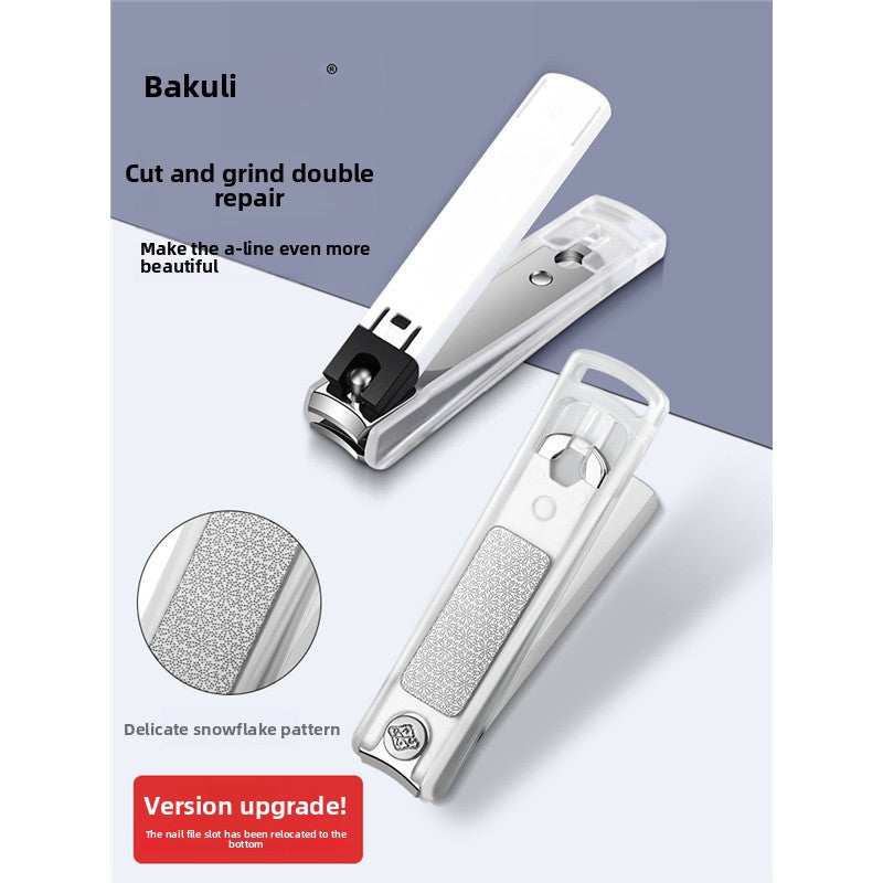 Nail Clipper – Anti-Splash Stainless Steel Clipper with File