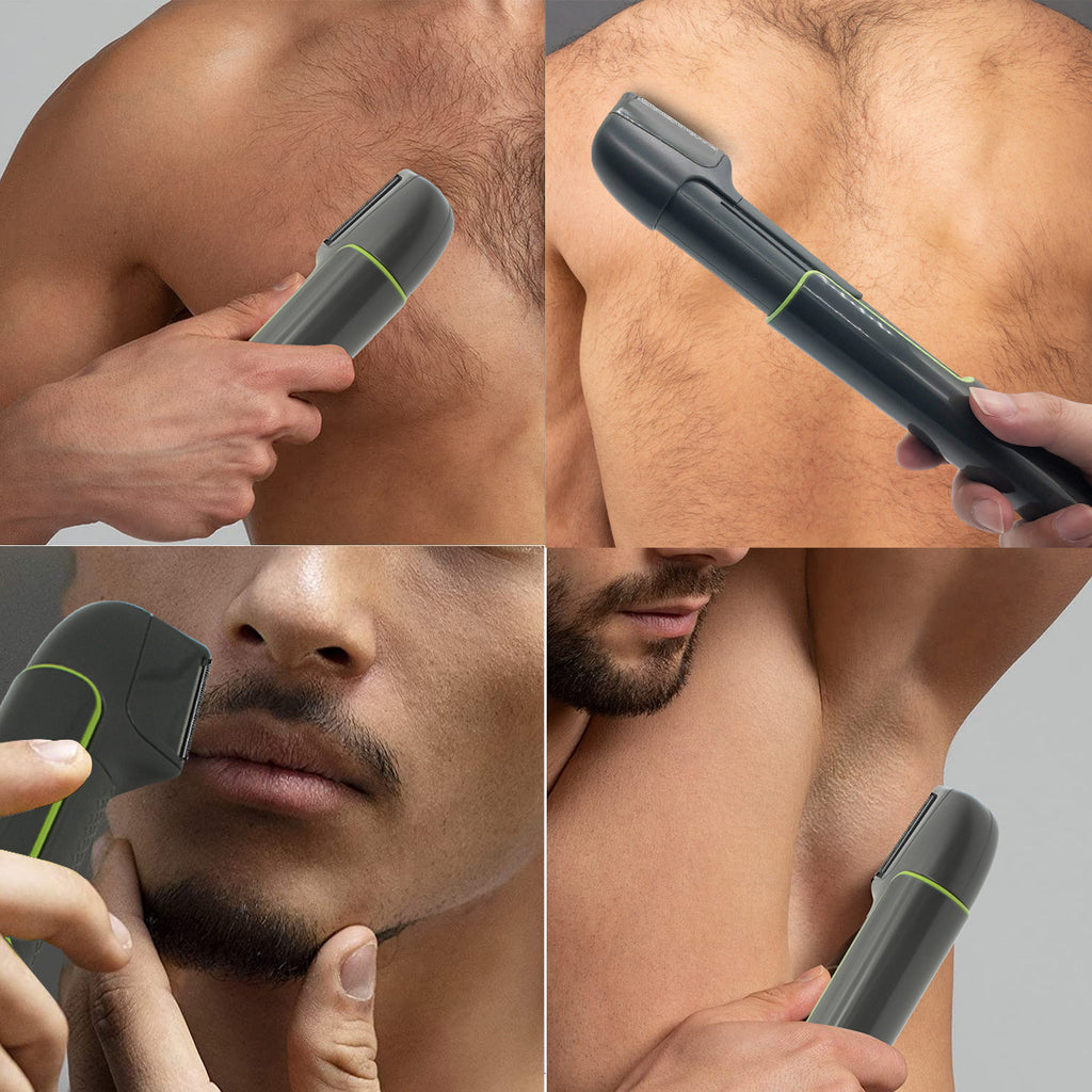 Body Hair Trimmer – Rechargeable Waterproof Back Shaver