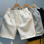 Men's casual stretch wave-pattern sports shorts