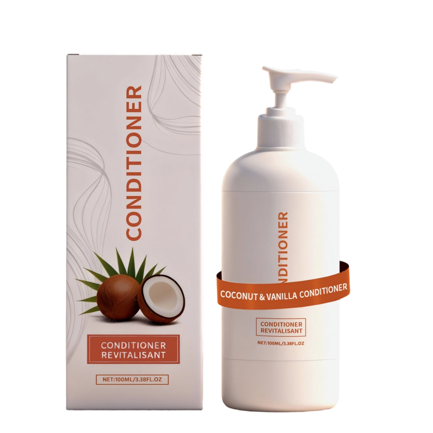 Nourishing coconut vanilla hair conditioner