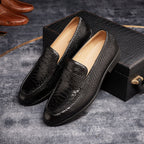 Men's leather brogue business formal dress shoes