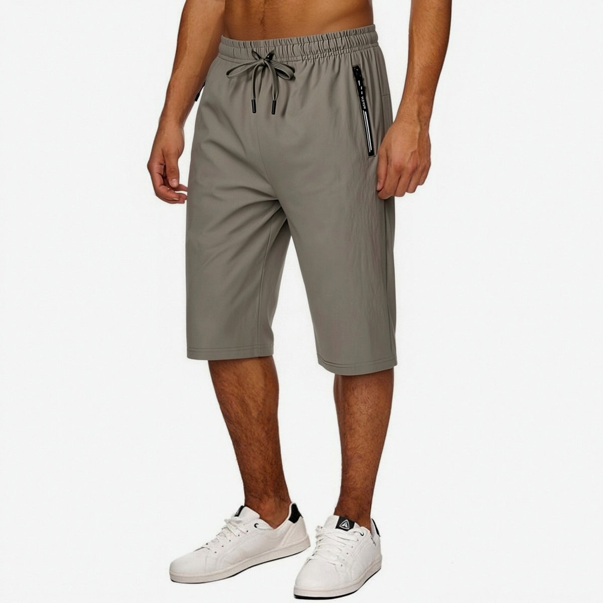 Men's lightweight stretch ice-silk casual trousers