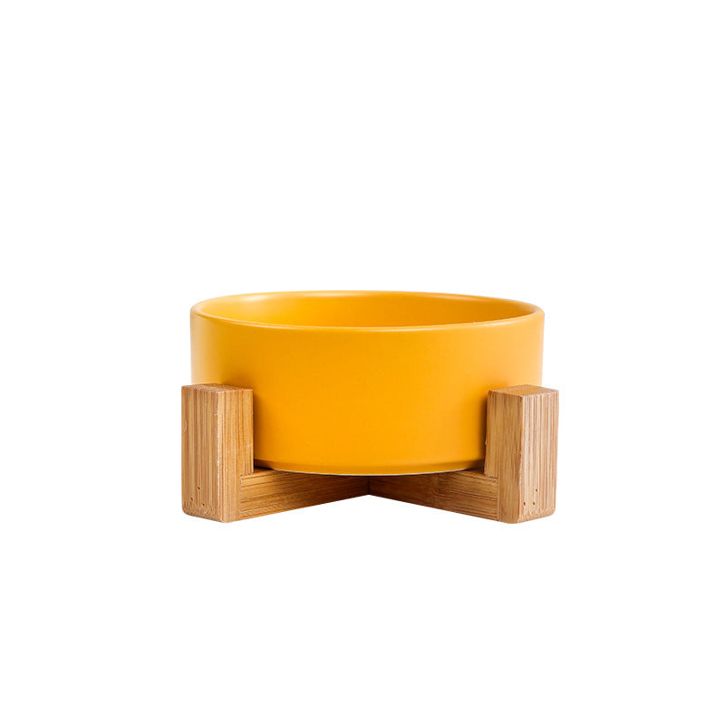 Elevated Ceramic Pet Bowl – Raised Dog & Cat Feeder