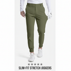 Men's Golf Joggers – Slim-Fit Stretch Tapered Pants