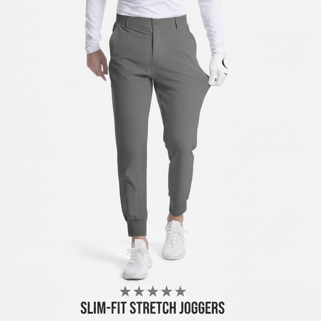 Men's Golf Joggers – Slim-Fit Stretch Tapered Pants