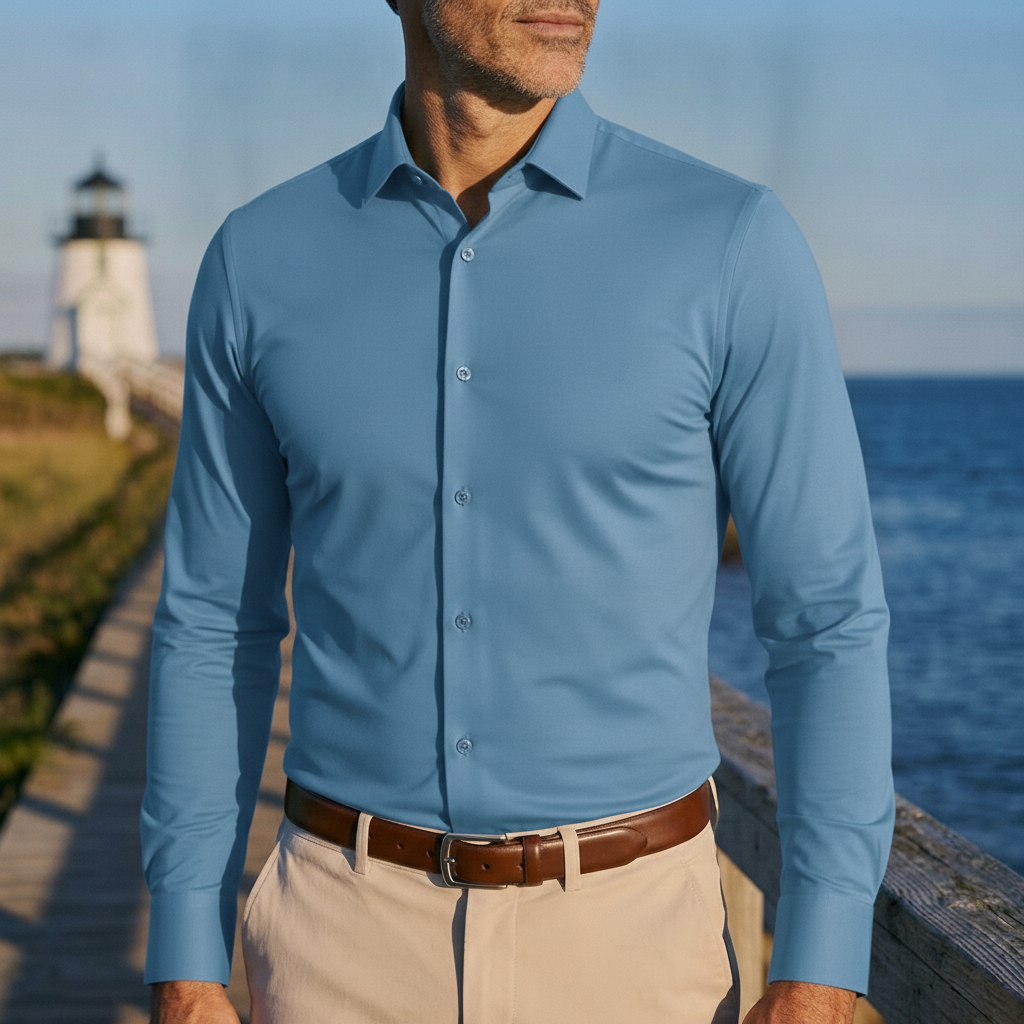 Men's Stretch Shirt – Seamless Wrinkle-Resistant Slim Shirt