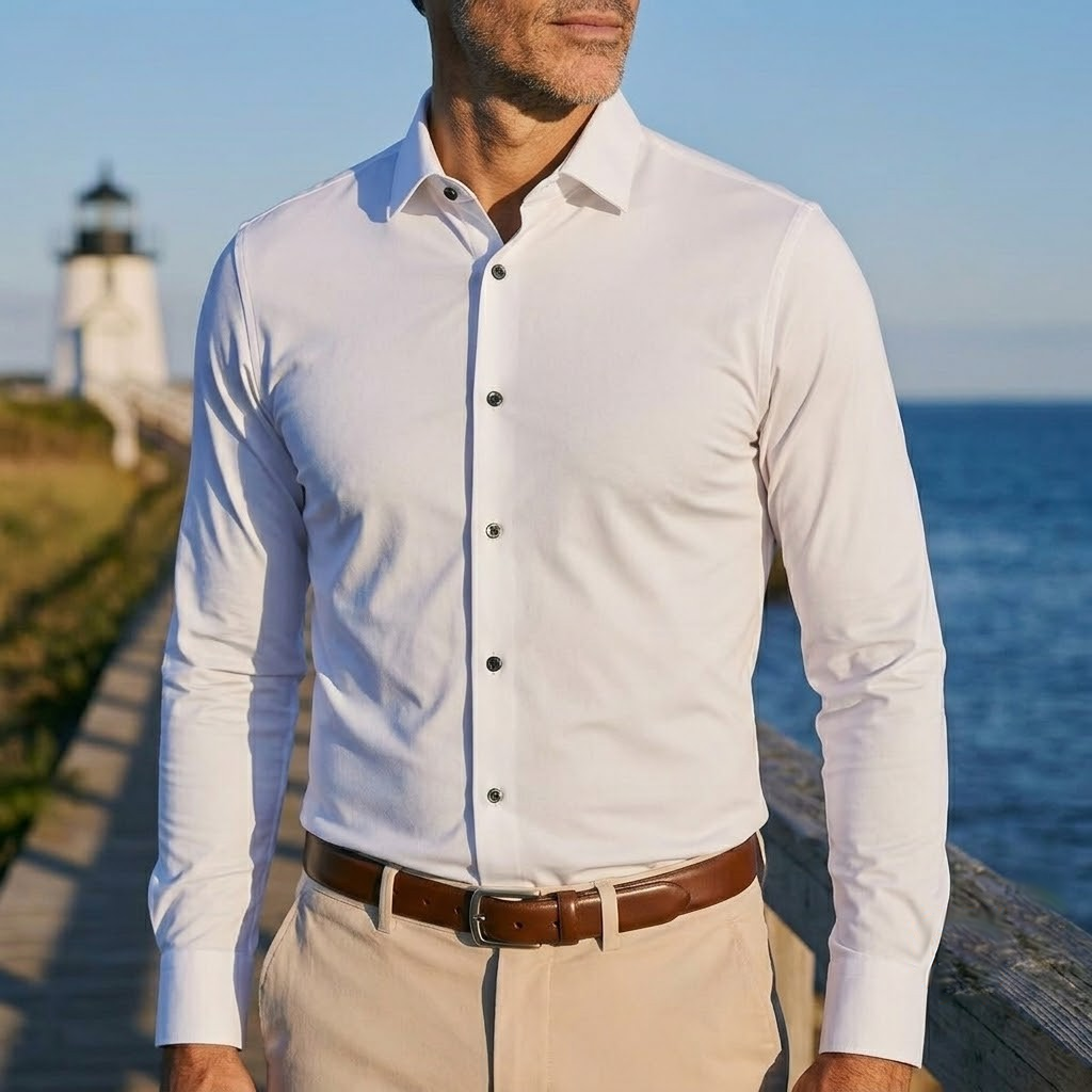 Men's Stretch Shirt – Seamless Wrinkle-Resistant Slim Shirt